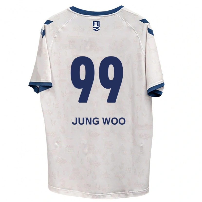 Danxen Kvinder Jung-Woo Ha #99 Kongelig Blå Hvid Udebane Spillertrøjer 2026/27 Trøje T-Shirt