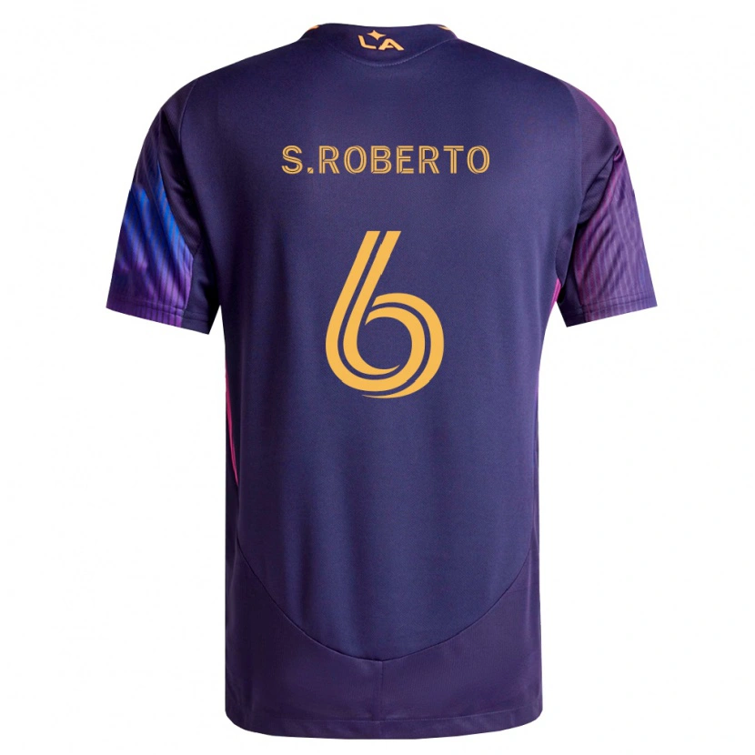 Danxen Kvinder Sergi Roberto #6 Dyb Lilla Gul Udebane Spillertrøjer 2026/27 Trøje T-Shirt