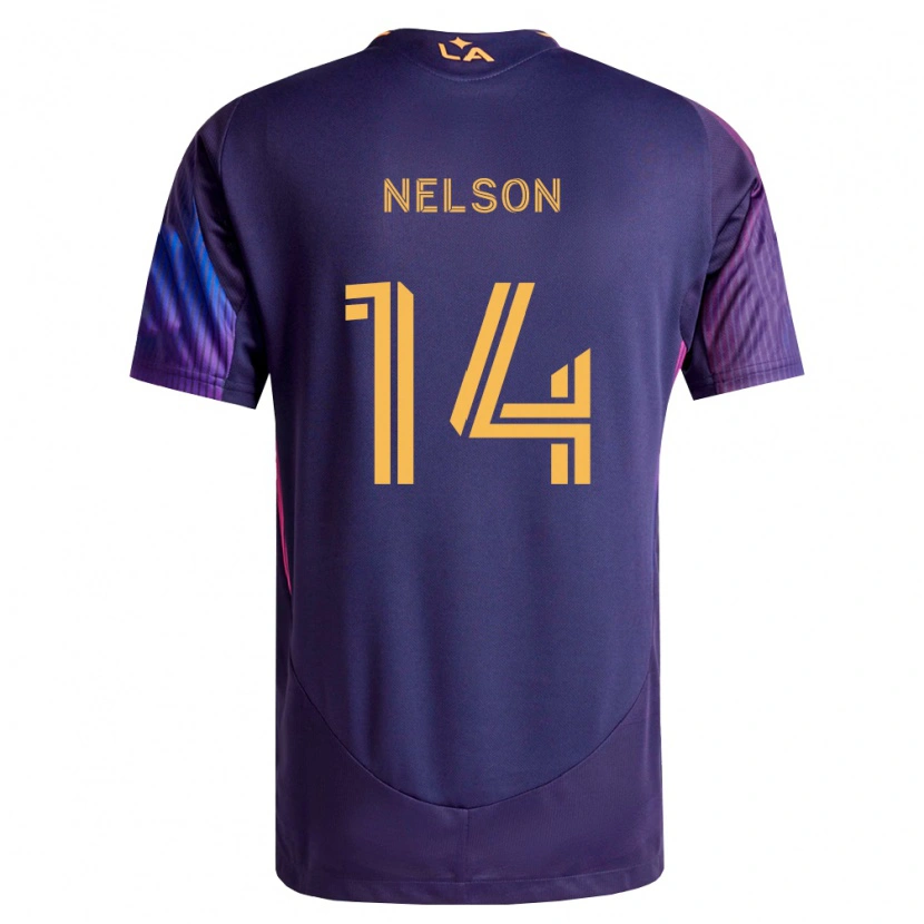 Danxen Kvinder John Nelson #14 Dyb Lilla Gul Udebane Spillertrøjer 2026/27 Trøje T-Shirt