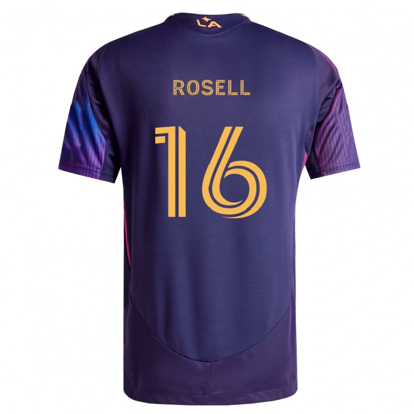 Danxen Kvinder Uri Rosell #16 Dyb Lilla Gul Udebane Spillertrøjer 2026/27 Trøje T-Shirt