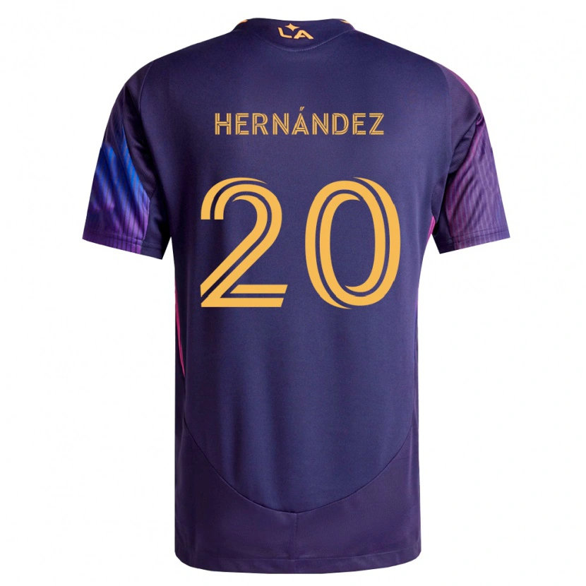 Danxen Kvinder Roberto Hernández #20 Dyb Lilla Gul Udebane Spillertrøjer 2026/27 Trøje T-Shirt