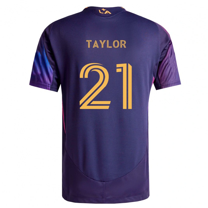 Danxen Kvinder Robert Taylor #21 Dyb Lilla Gul Udebane Spillertrøjer 2026/27 Trøje T-Shirt
