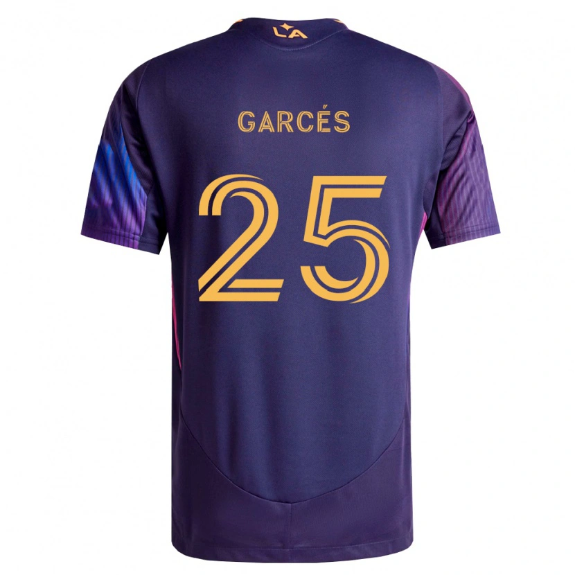 Danxen Kvinder Carlos Garcés #25 Dyb Lilla Gul Udebane Spillertrøjer 2026/27 Trøje T-Shirt