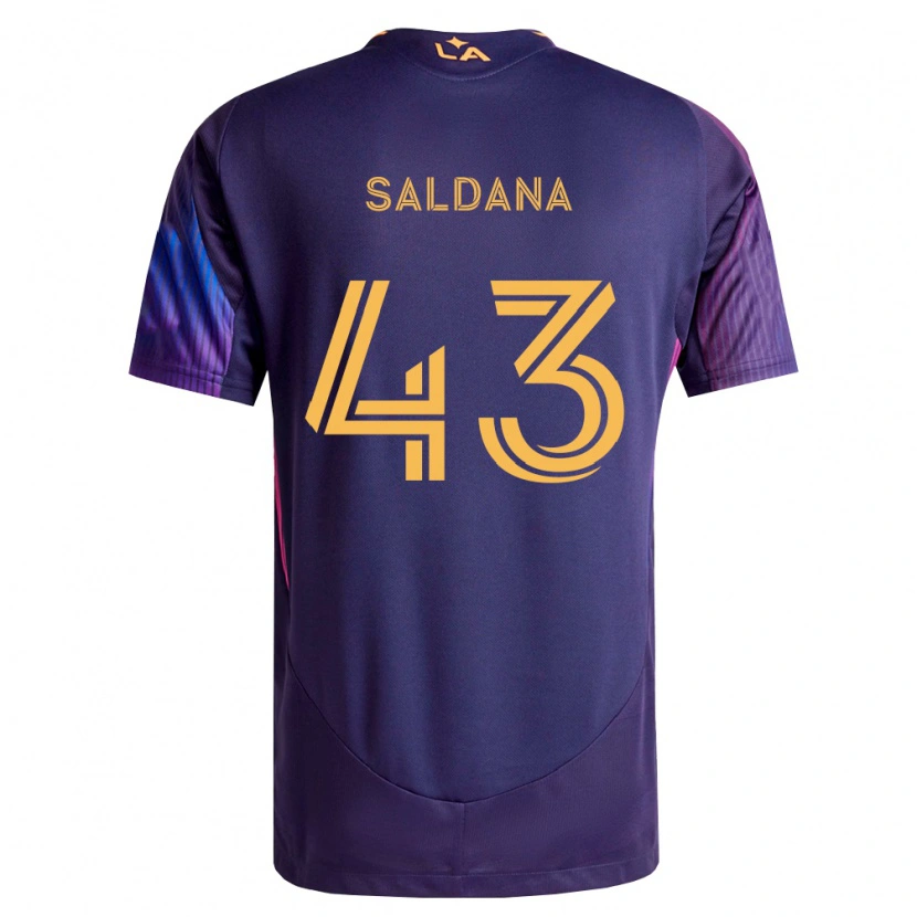 Danxen Kvinder Adam Saldaña #43 Dyb Lilla Gul Udebane Spillertrøjer 2026/27 Trøje T-Shirt