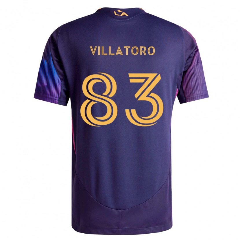 Danxen Kvinder Angel Villatoro #83 Dyb Lilla Gul Udebane Spillertrøjer 2026/27 Trøje T-Shirt