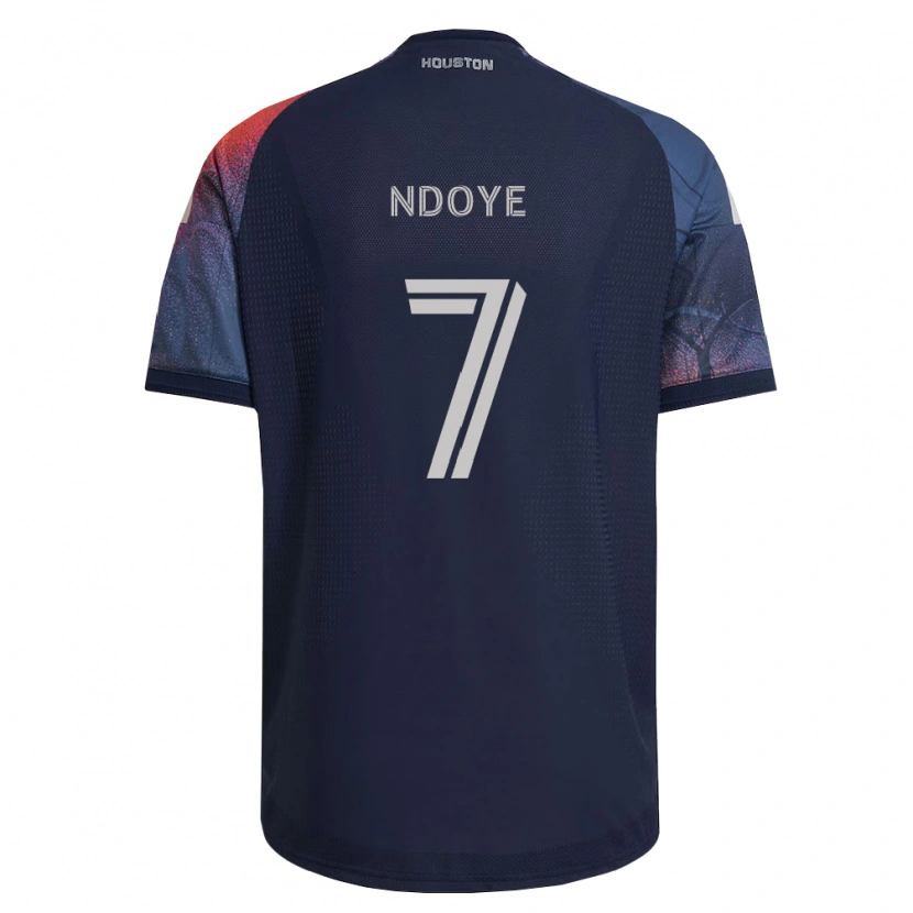 Danxen Kvinder Papa Ndoye #7 Dyb Blå Hvid Orange Udebane Spillertrøjer 2026/27 Trøje T-Shirt