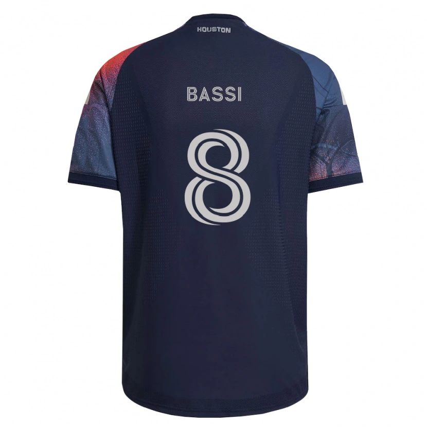 Danxen Kvinder Amine Bassi #8 Dyb Blå Hvid Orange Udebane Spillertrøjer 2026/27 Trøje T-Shirt