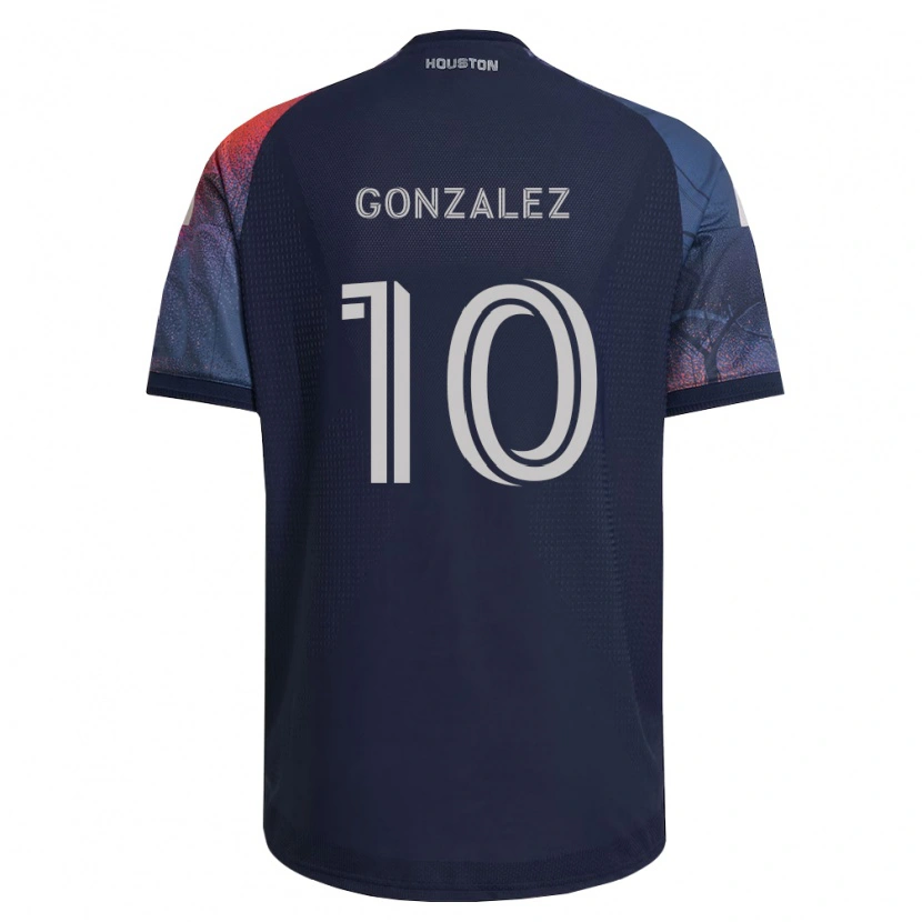 Danxen Kvinder Yair González #10 Dyb Blå Hvid Orange Udebane Spillertrøjer 2026/27 Trøje T-Shirt