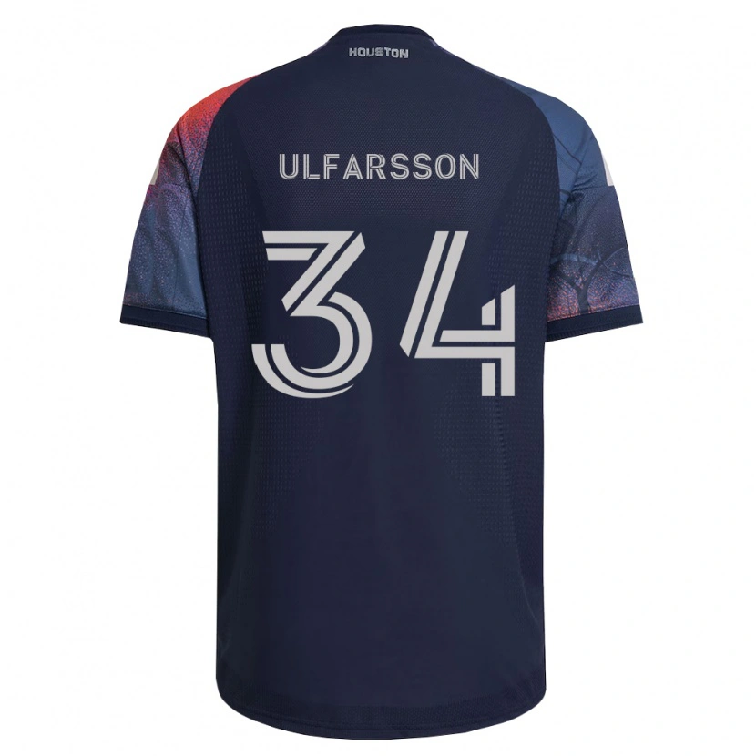 Danxen Kvinder Thor Úlfarsson #34 Dyb Blå Hvid Orange Udebane Spillertrøjer 2026/27 Trøje T-Shirt