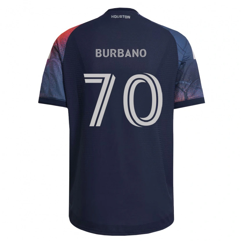 Danxen Kvinder Jordy Burbano #70 Dyb Blå Hvid Orange Udebane Spillertrøjer 2026/27 Trøje T-Shirt