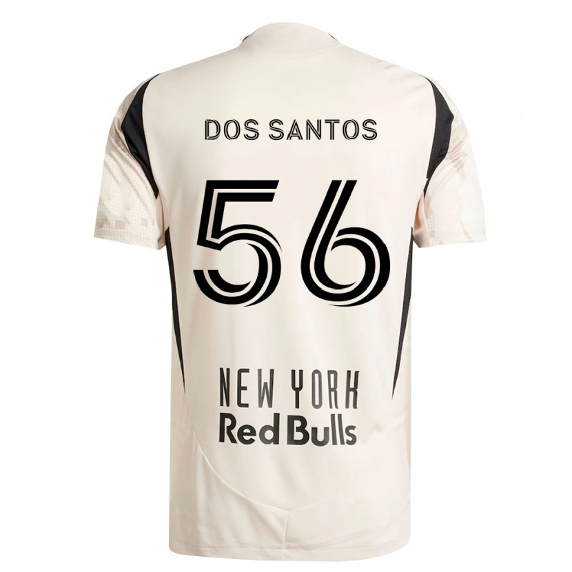 Danxen Kvinder Matthew Dos Santos #56 Råhvid Rød Sort Udebane Spillertrøjer 2026/27 Trøje T-Shirt