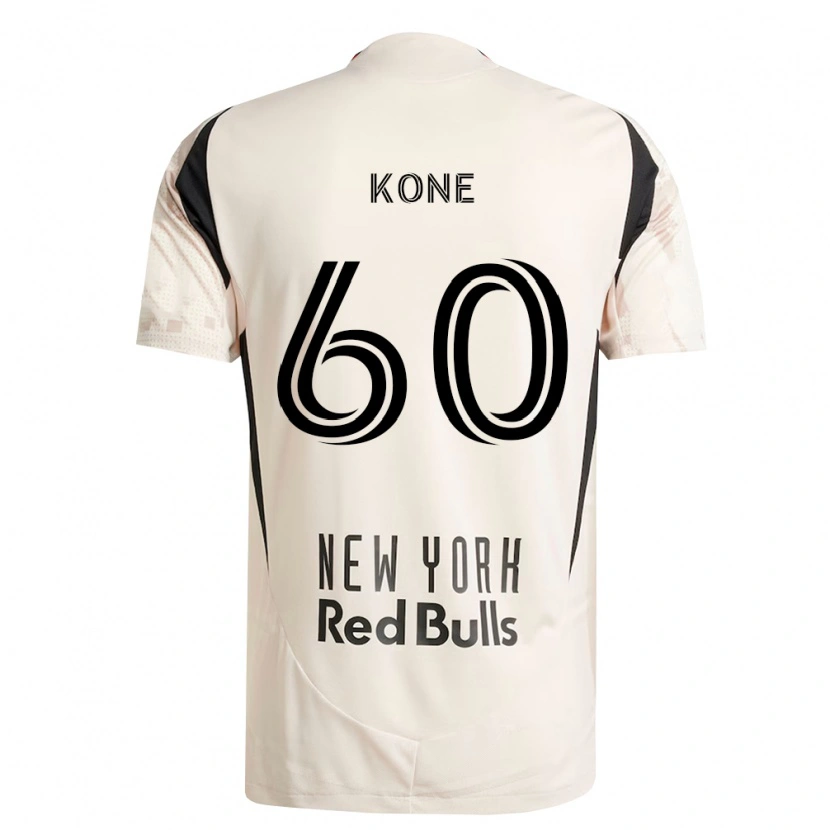 Danxen Kvinder Sekou Kone #60 Råhvid Rød Sort Udebane Spillertrøjer 2026/27 Trøje T-Shirt