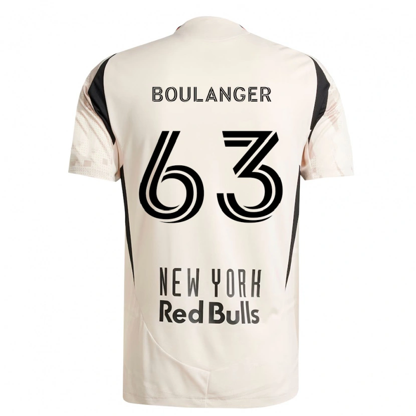 Danxen Kvinder Brady Boulanger #63 Råhvid Rød Sort Udebane Spillertrøjer 2026/27 Trøje T-Shirt