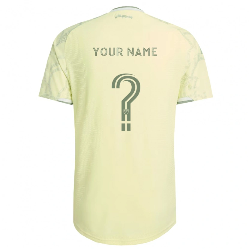 Danxen Kvinder Dit Navn #0 Beige Hvid Udebane Spillertrøjer 2026/27 Trøje T-Shirt