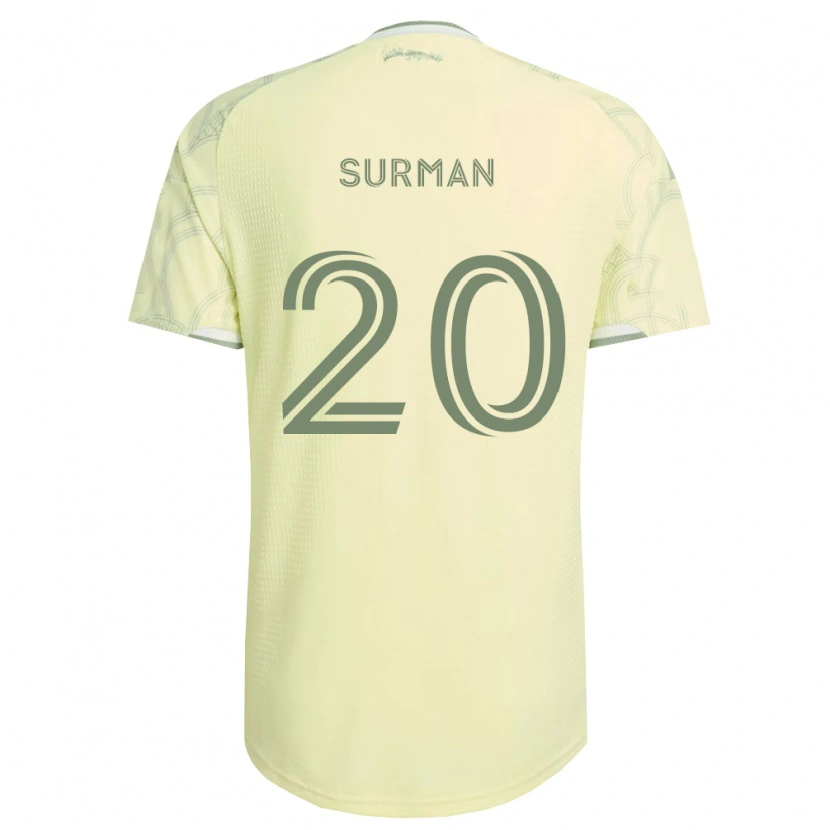 Danxen Kvinder Finn Surman #20 Beige Hvid Udebane Spillertrøjer 2026/27 Trøje T-Shirt