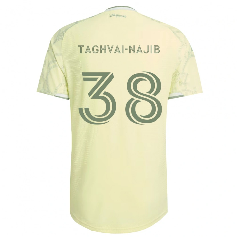 Danxen Kvinder Braxton Taghvai-Najib #38 Beige Hvid Udebane Spillertrøjer 2026/27 Trøje T-Shirt