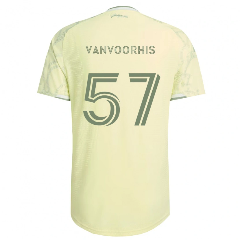 Danxen Kvinder Bryce Vanvoorhis #57 Beige Hvid Udebane Spillertrøjer 2026/27 Trøje T-Shirt