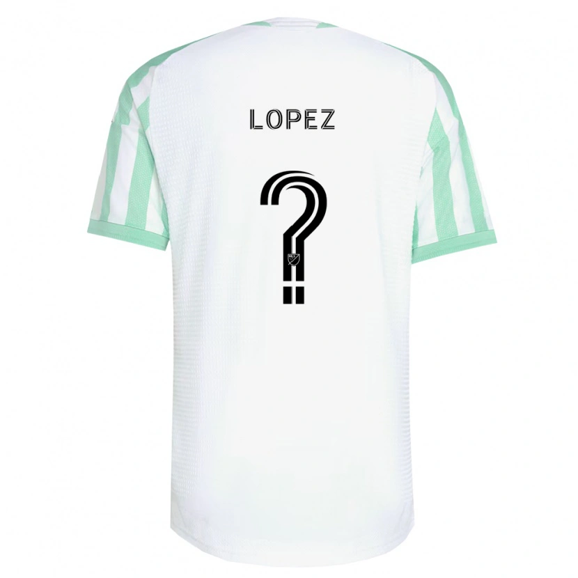 Danxen Kvinder Eric López #0 Lysegrøn Sort Hvid Udebane Spillertrøjer 2026/27 Trøje T-Shirt
