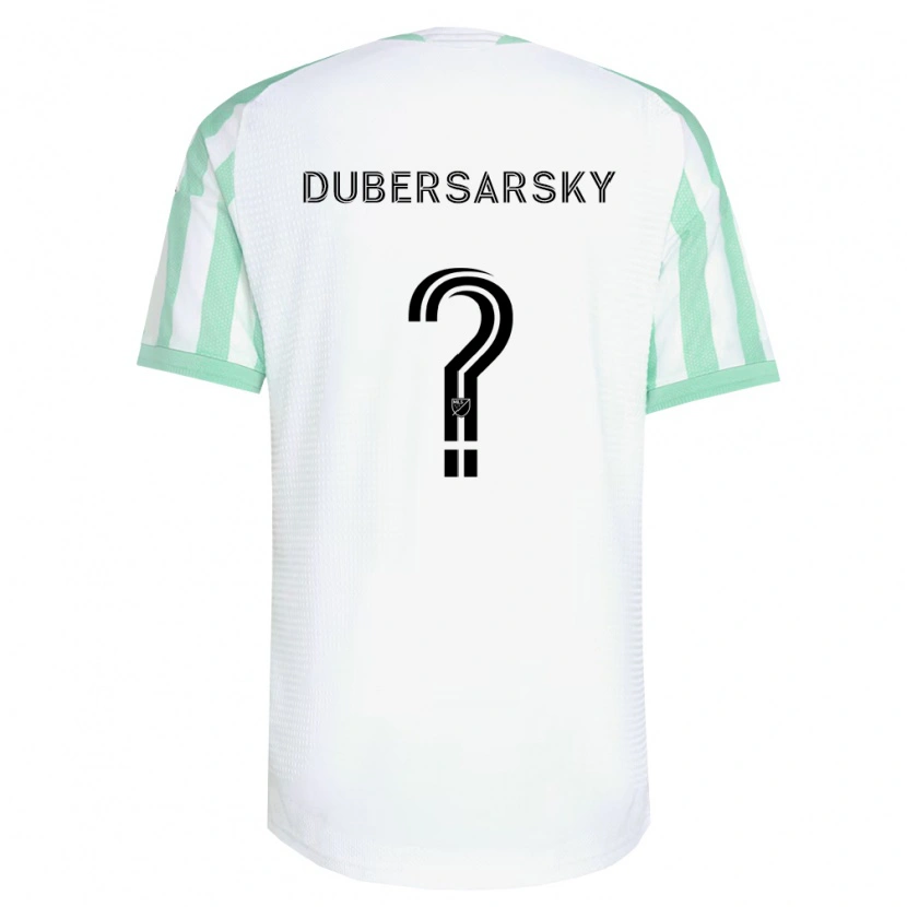 Danxen Kvinder Nicolás Dubersarsky #0 Lysegrøn Sort Hvid Udebane Spillertrøjer 2026/27 Trøje T-Shirt