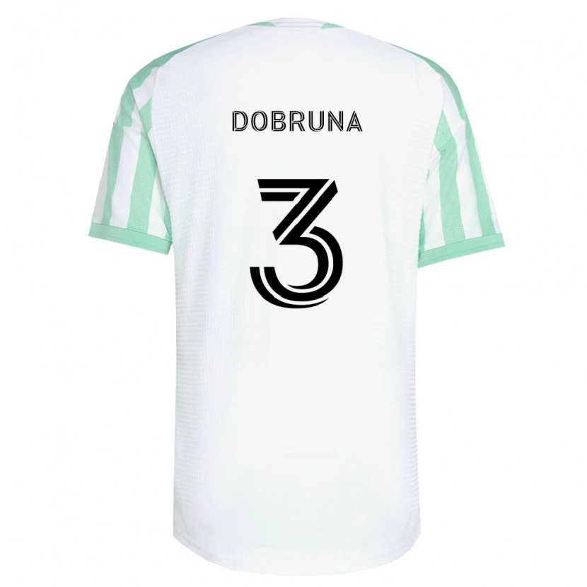 Danxen Kvinder Dren Dobruna #3 Lysegrøn Sort Hvid Udebane Spillertrøjer 2026/27 Trøje T-Shirt