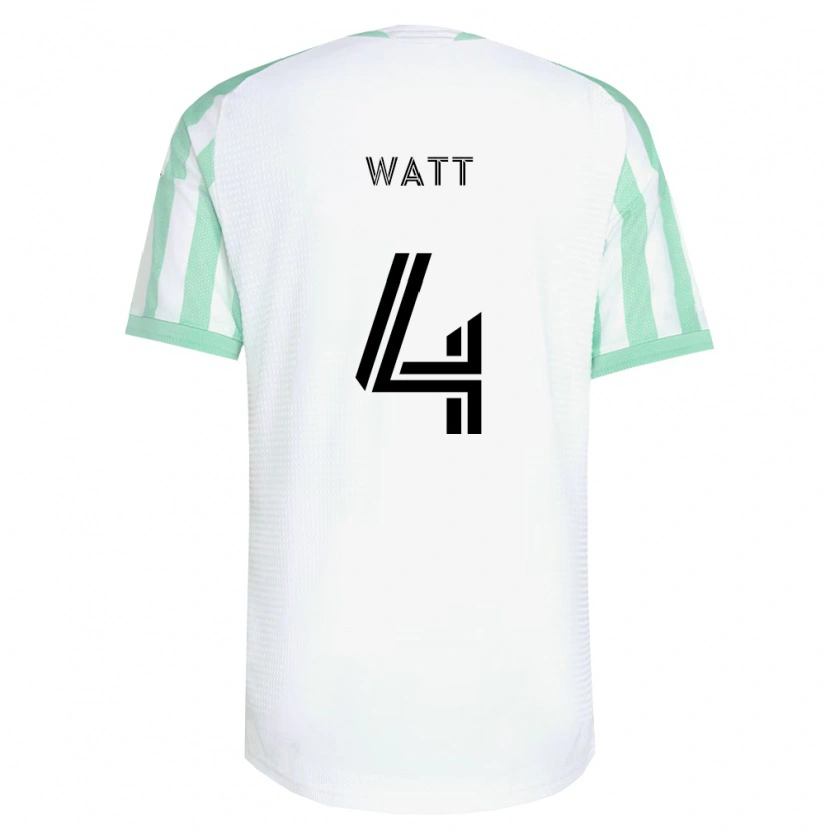 Danxen Kvinder Evan Watt #4 Lysegrøn Sort Hvid Udebane Spillertrøjer 2026/27 Trøje T-Shirt