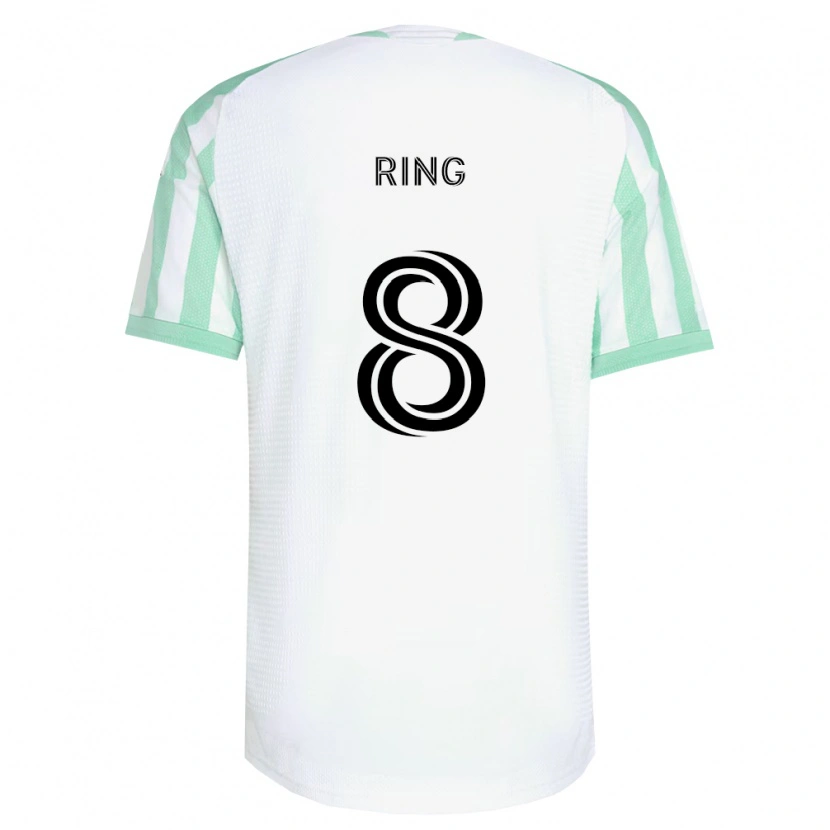 Danxen Kvinder Alexander Ring #8 Lysegrøn Sort Hvid Udebane Spillertrøjer 2026/27 Trøje T-Shirt