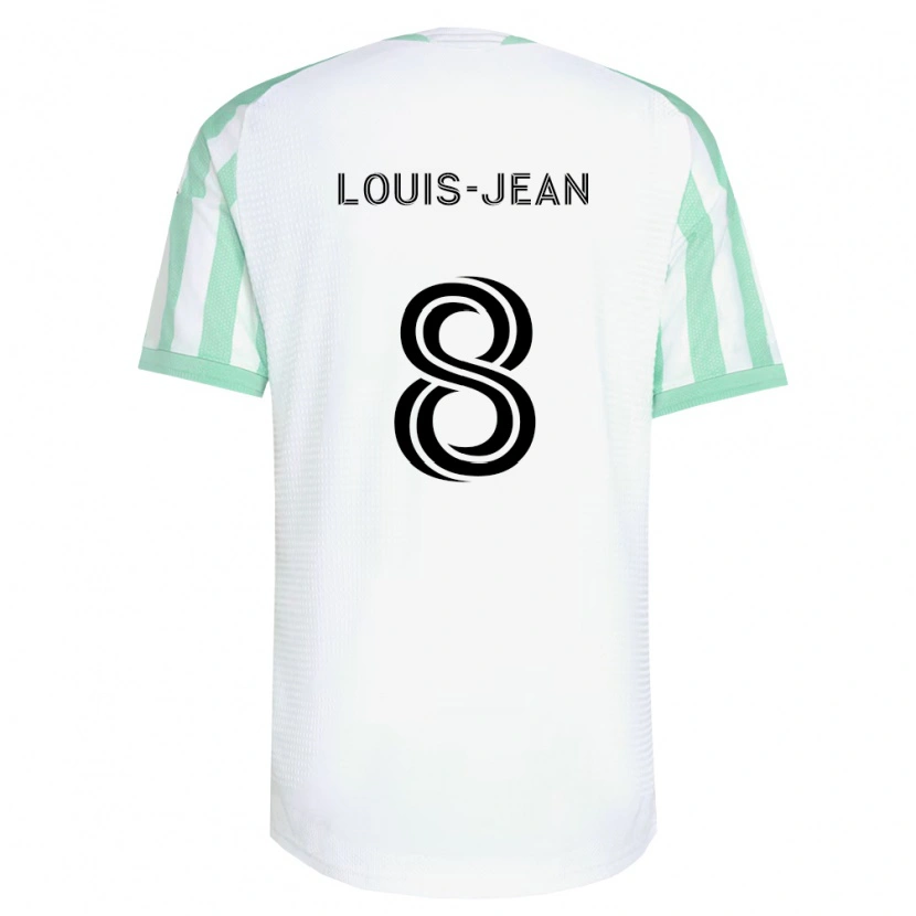 Danxen Kvinder Steeve Louis-Jean #8 Lysegrøn Sort Hvid Udebane Spillertrøjer 2026/27 Trøje T-Shirt