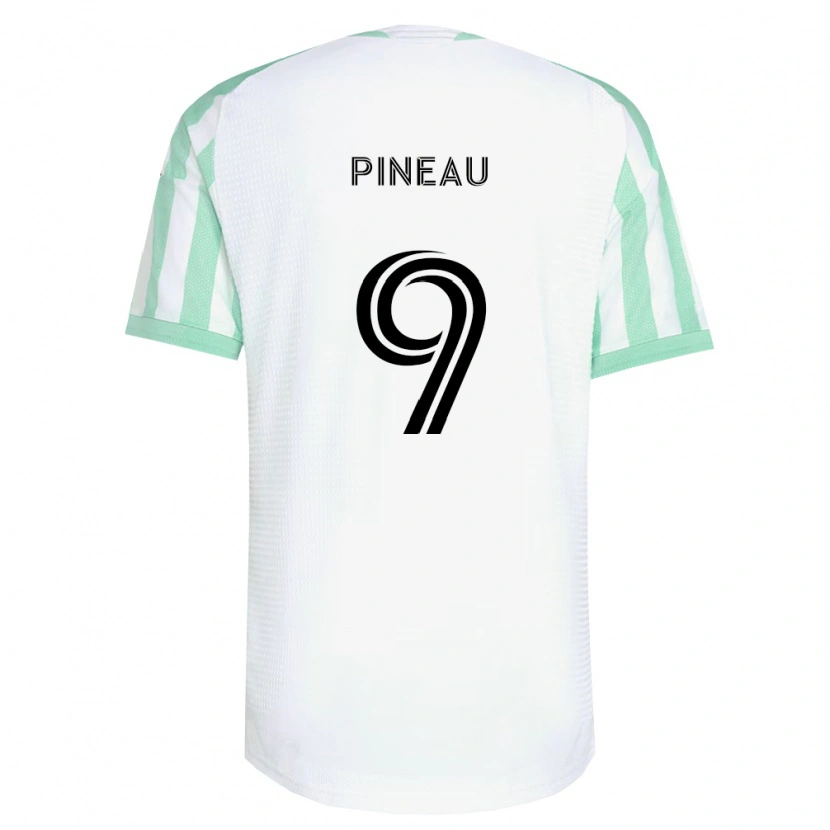 Danxen Kvinder Sebastien Pineau #9 Lysegrøn Sort Hvid Udebane Spillertrøjer 2026/27 Trøje T-Shirt