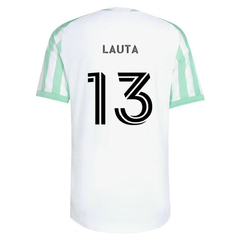 Danxen Kvinder Erik Lauta #13 Lysegrøn Sort Hvid Udebane Spillertrøjer 2026/27 Trøje T-Shirt