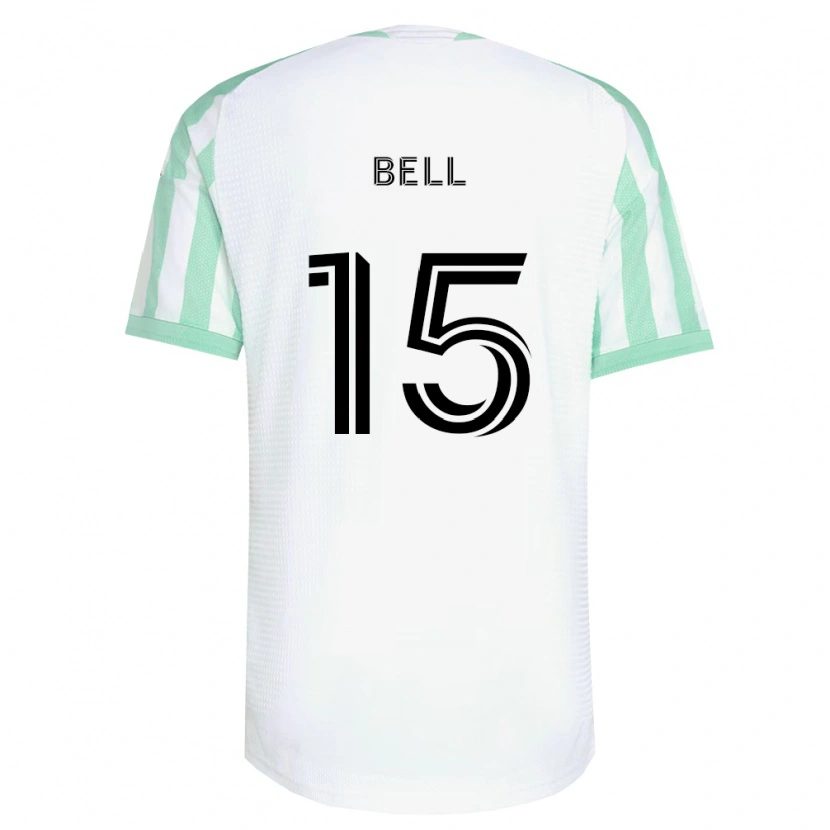 Danxen Kvinder Jon Bell #15 Lysegrøn Sort Hvid Udebane Spillertrøjer 2026/27 Trøje T-Shirt