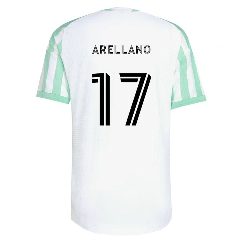 Danxen Kvinder Bryan Arellano #17 Lysegrøn Sort Hvid Udebane Spillertrøjer 2026/27 Trøje T-Shirt