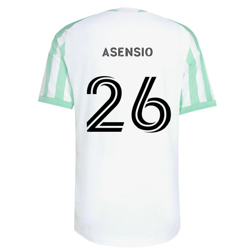Danxen Kvinder Charlie Asensio #26 Lysegrøn Sort Hvid Udebane Spillertrøjer 2026/27 Trøje T-Shirt