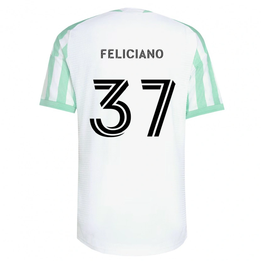Danxen Kvinder Erick Feliciano #37 Lysegrøn Sort Hvid Udebane Spillertrøjer 2026/27 Trøje T-Shirt