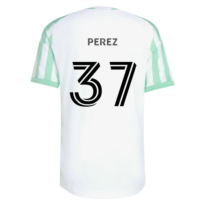 Danxen Kvinder Damion Perez #37 Lysegrøn Sort Hvid Udebane Spillertrøjer 2026/27 Trøje T-Shirt