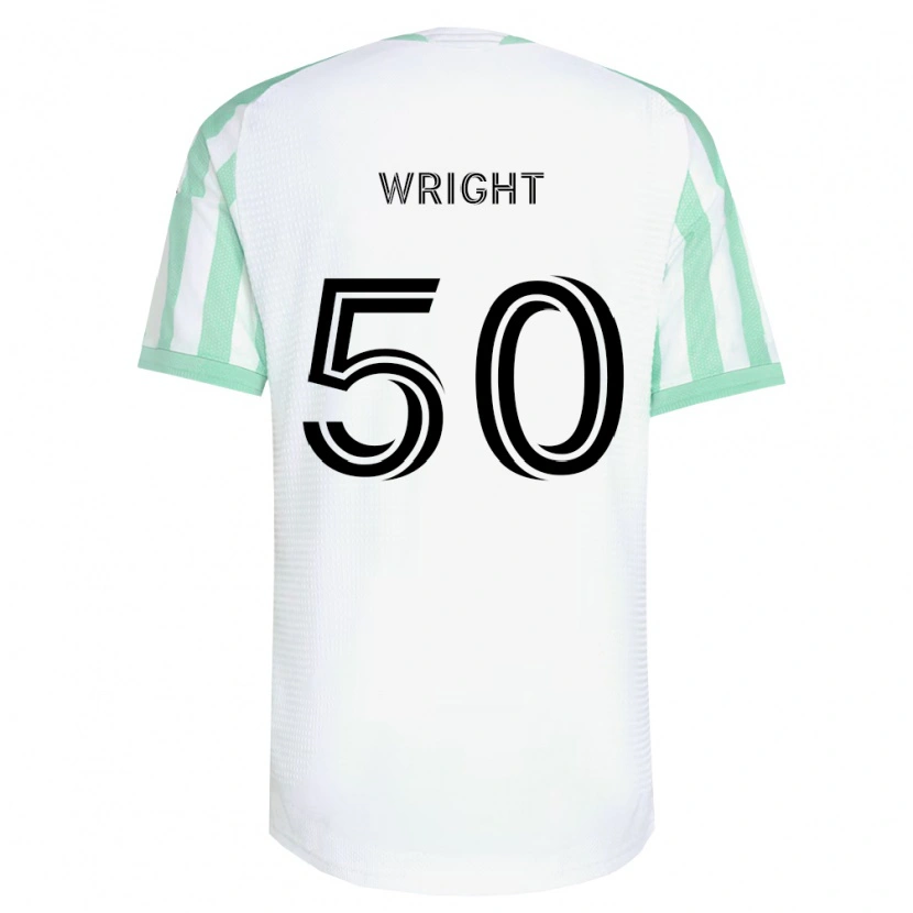 Danxen Kvinder Daniel Wright #50 Lysegrøn Sort Hvid Udebane Spillertrøjer 2026/27 Trøje T-Shirt