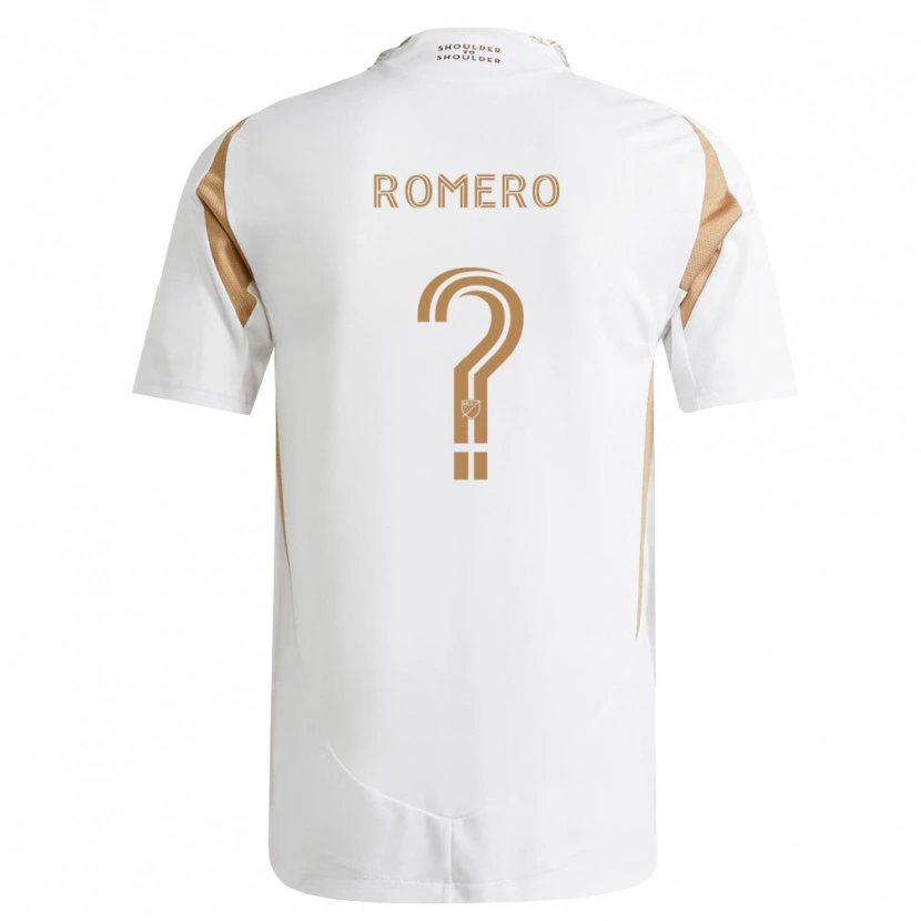 Danxen Kvinder James Romero #0 Hvid Brun Udebane Spillertrøjer 2026/27 Trøje T-Shirt