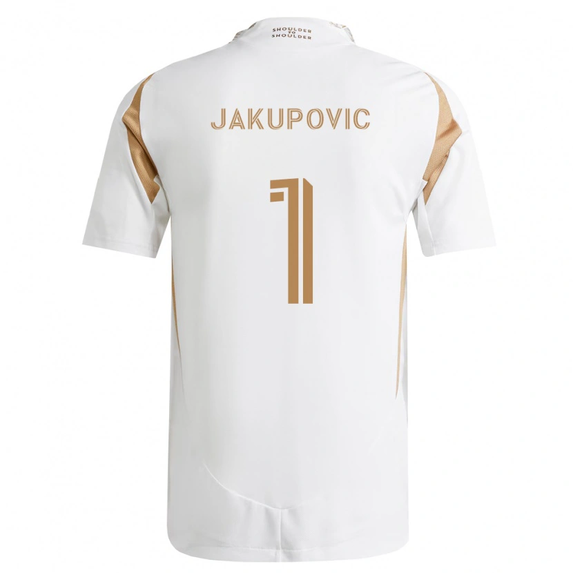 Danxen Kvinder Eldin Jakupovic #1 Hvid Brun Udebane Spillertrøjer 2026/27 Trøje T-Shirt