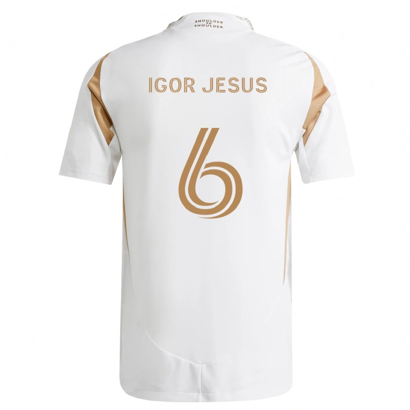 Danxen Kvinder Igor Jesus #6 Hvid Brun Udebane Spillertrøjer 2026/27 Trøje T-Shirt