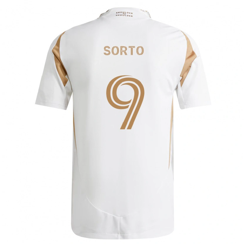 Danxen Kvinder Andrew Sorto #9 Hvid Brun Udebane Spillertrøjer 2026/27 Trøje T-Shirt