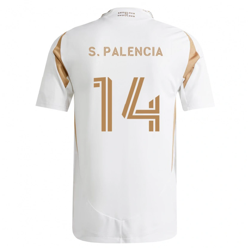 Danxen Kvinder Sergi Palencia #14 Hvid Brun Udebane Spillertrøjer 2026/27 Trøje T-Shirt