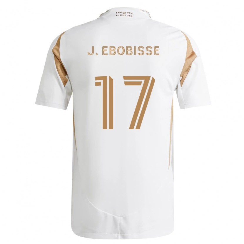 Danxen Kvinder Jeremy Ebobisse #17 Hvid Brun Udebane Spillertrøjer 2026/27 Trøje T-Shirt