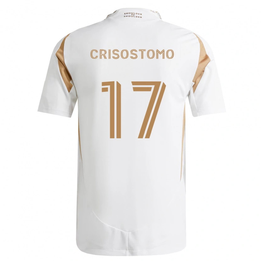 Danxen Kvinder Danny Crisostomo #17 Hvid Brun Udebane Spillertrøjer 2026/27 Trøje T-Shirt