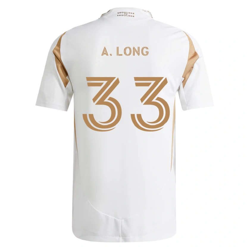 Danxen Kvinder Aaron Long #33 Hvid Brun Udebane Spillertrøjer 2026/27 Trøje T-Shirt
