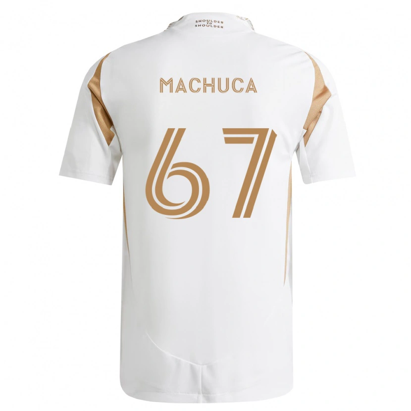 Danxen Kvinder Jacob Machuca #67 Hvid Brun Udebane Spillertrøjer 2026/27 Trøje T-Shirt