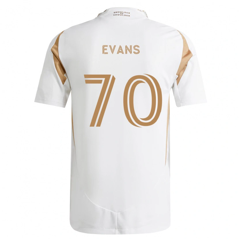 Danxen Kvinder Matthew Evans #70 Hvid Brun Udebane Spillertrøjer 2026/27 Trøje T-Shirt