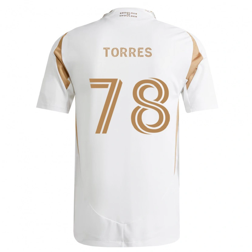 Danxen Kvinder Lisandro Torres #78 Hvid Brun Udebane Spillertrøjer 2026/27 Trøje T-Shirt