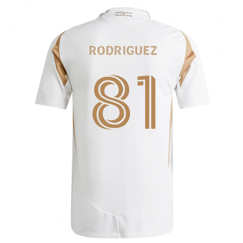 Danxen Kvinder Ernesto Rodriguez #81 Hvid Brun Udebane Spillertrøjer 2026/27 Trøje T-Shirt