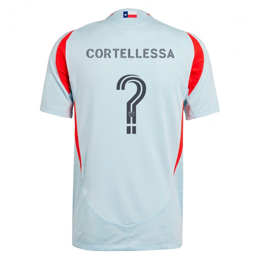 Danxen Kvinder Michael Cortellessa #0 Mørkegrå Hvid Rød Udebane Spillertrøjer 2026/27 Trøje T-Shirt