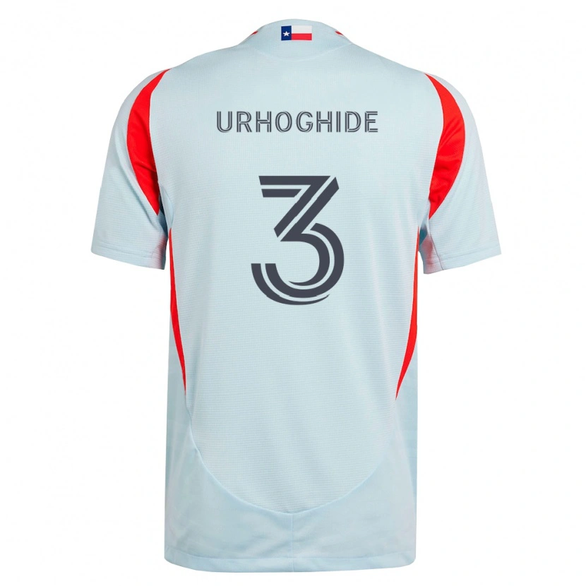 Danxen Kvinder Osaze Urhoghide #3 Mørkegrå Hvid Rød Udebane Spillertrøjer 2026/27 Trøje T-Shirt