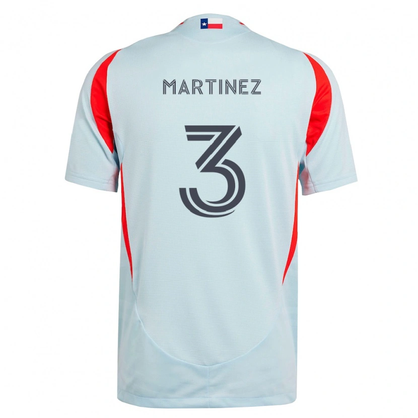 Danxen Kvinder José Antonio Martínez #3 Mørkegrå Hvid Rød Udebane Spillertrøjer 2026/27 Trøje T-Shirt